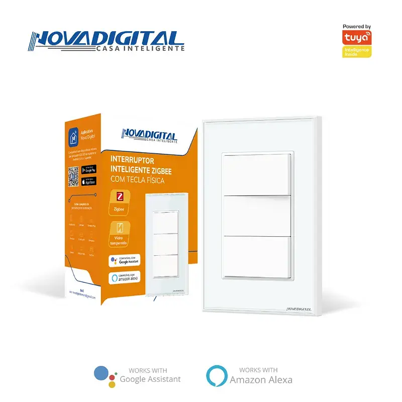 Interruptor Inteligente ZigBee com Tecla Fisíca