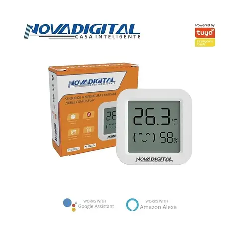 Sensor de temperatura e umidade Zigbee