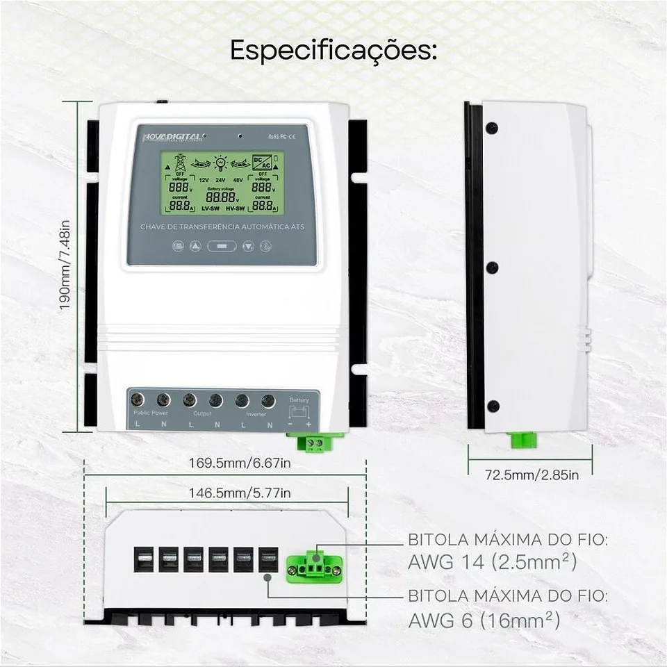 Chave De Transferência Automática ATS