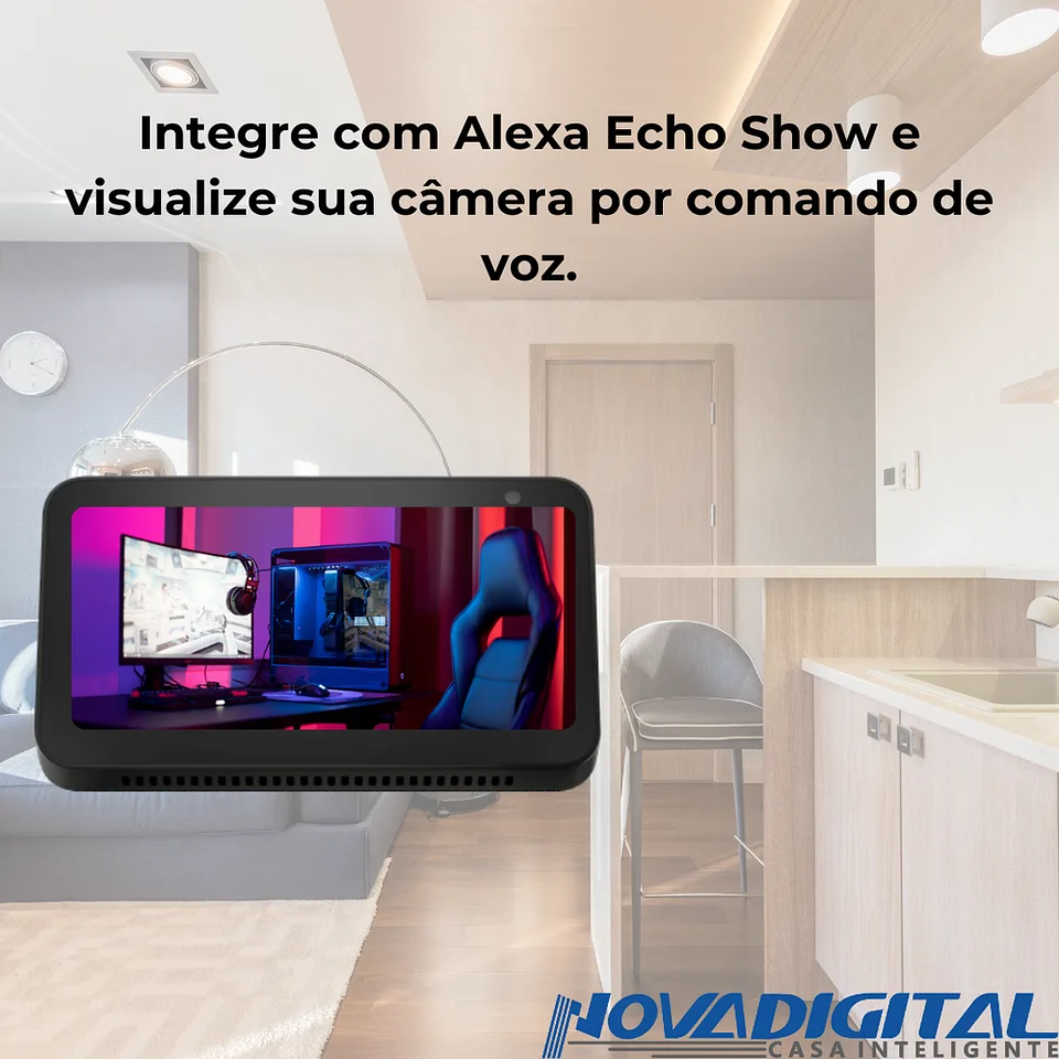 Câmera à Bateria Inteligente com Painel Solar Wi-Fi