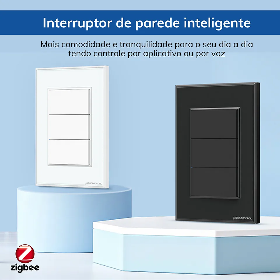 Interruptor Inteligente ZigBee com Tecla Fisíca