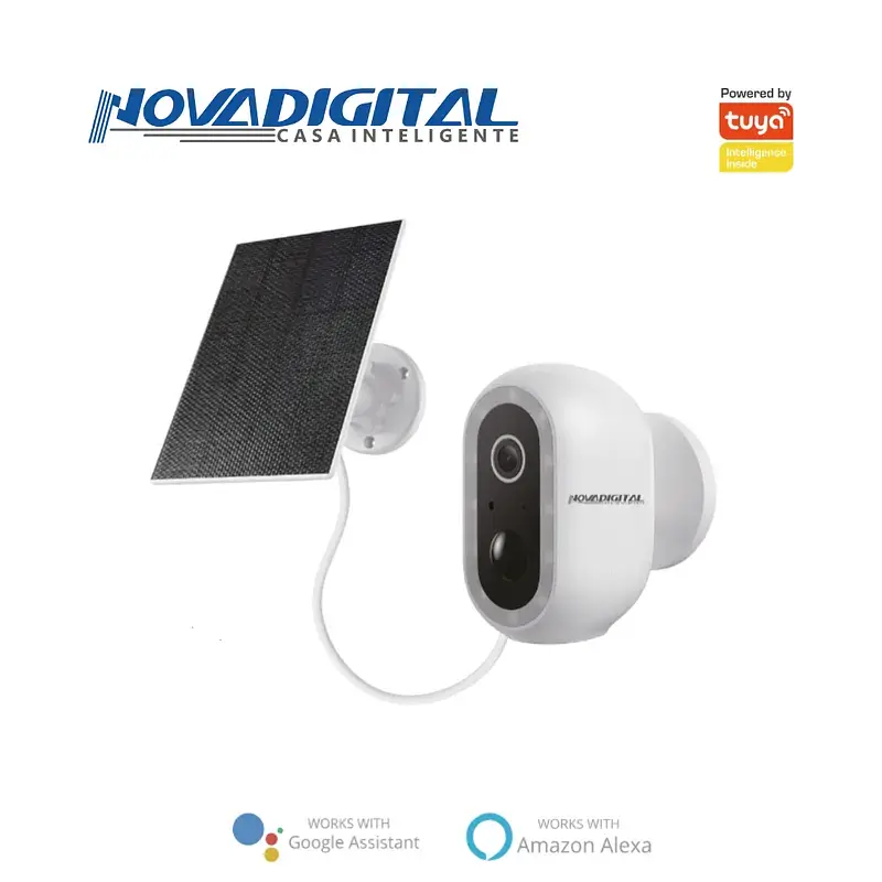 Câmera à Bateria Inteligente com Painel Solar Wi-Fi
