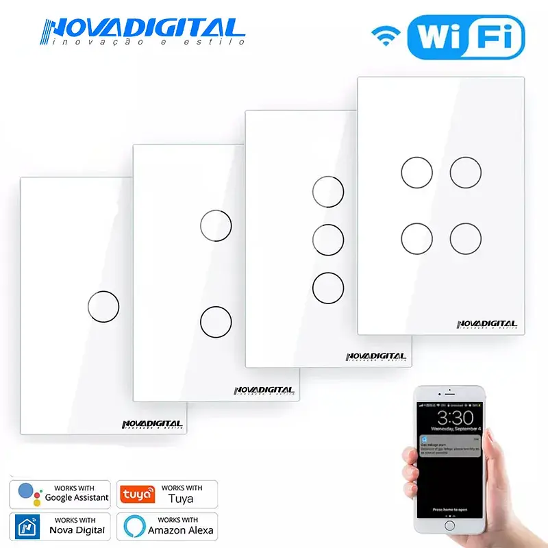 Interruptor inteligente Wi-Fi com RF