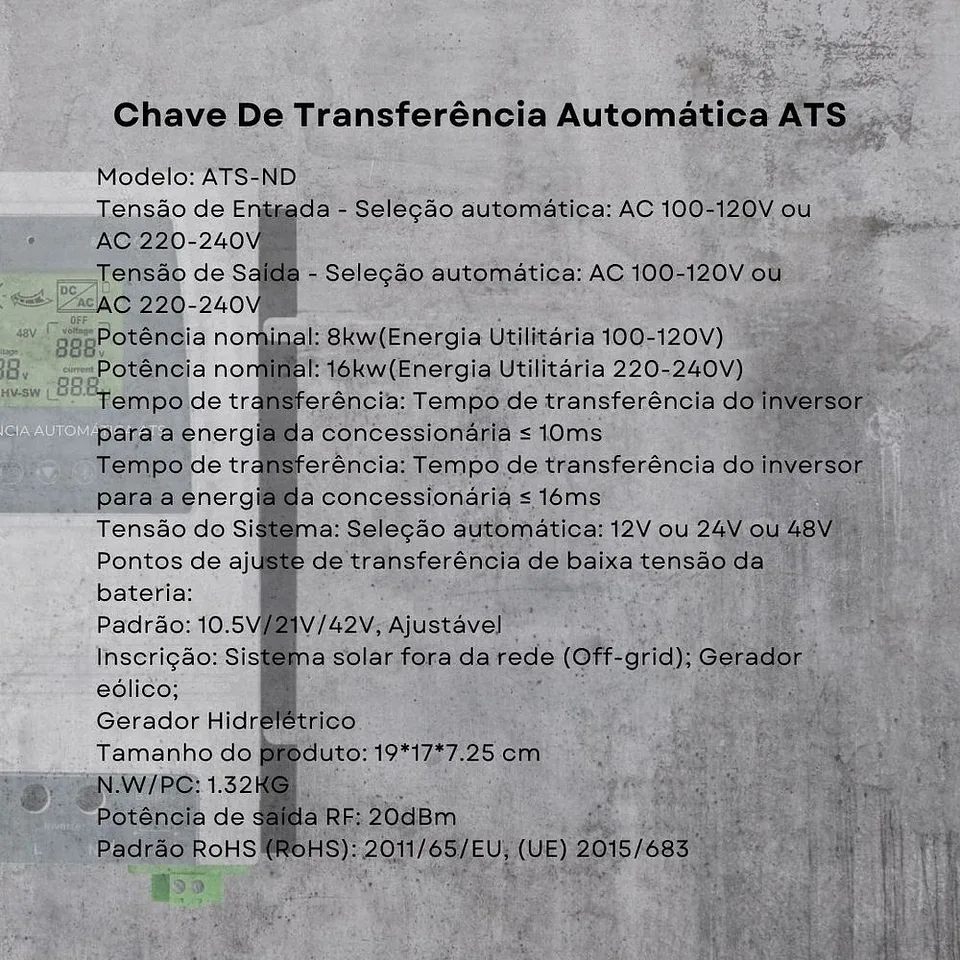 Chave De Transferência Automática ATS