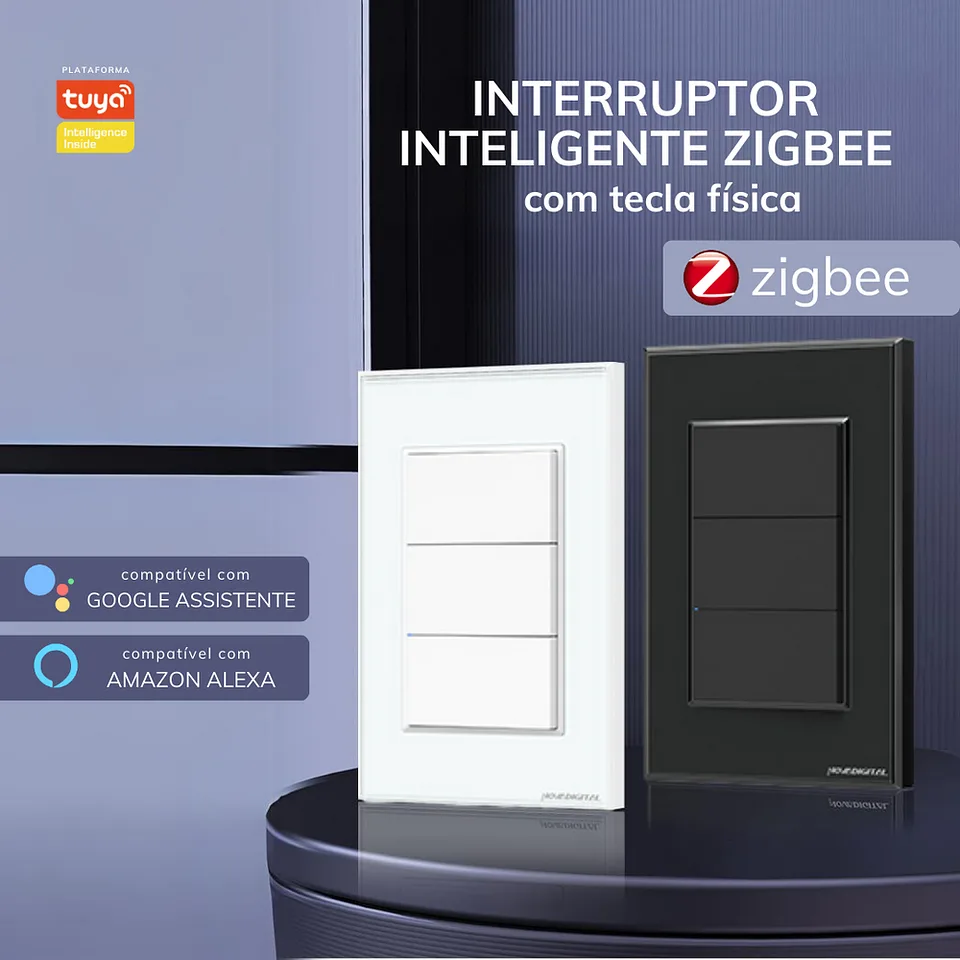 Interruptor Inteligente ZigBee com Tecla Fisíca