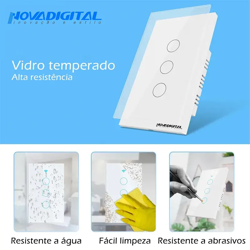 Interruptor inteligente Wi-Fi com RF